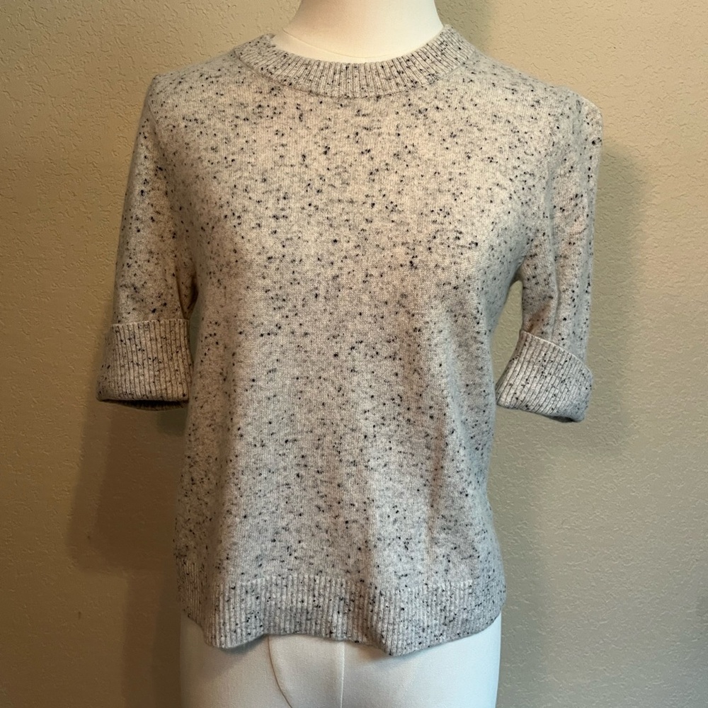 Club Monaco - XS Speckled Gray Knit Sweater